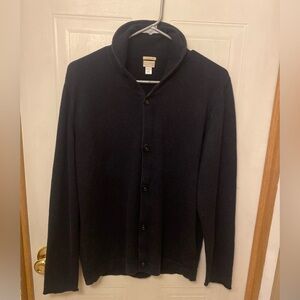 Massimo Alba Men's Charcoal Shawl Collar Cashmere Cardigan Sweater